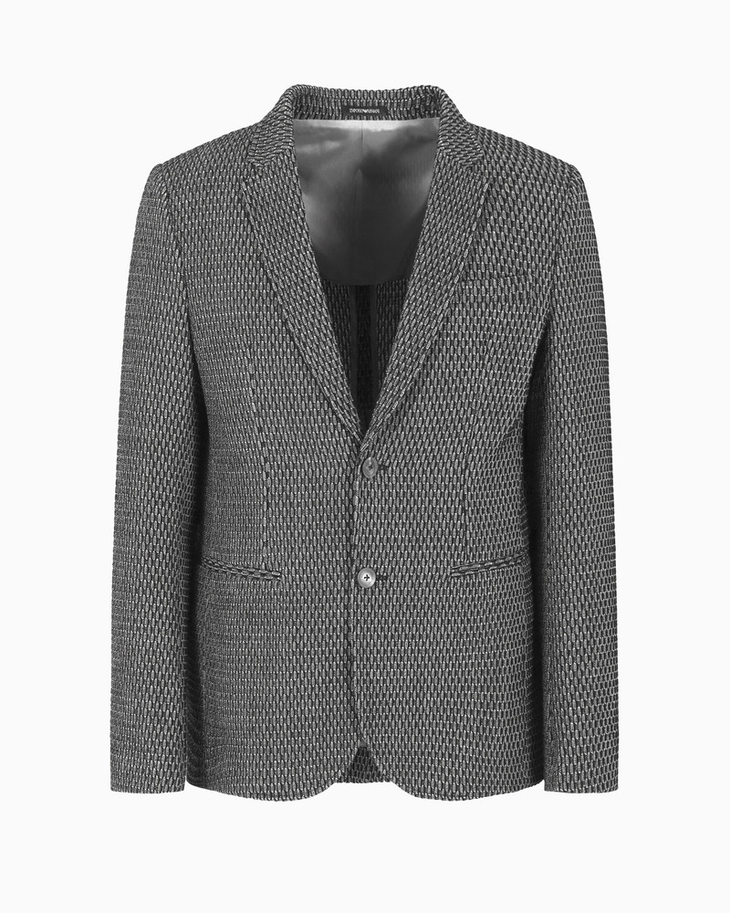 ICON ARMURE VIRGIN WOOL SINGLE-BREASTED JACKET 1