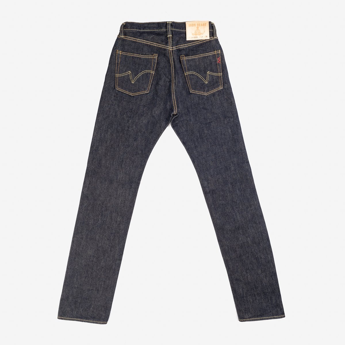 IH-888S-21 21oz Selvedge Denim Medium/High Rise Tapered Cut Jeans - Indigo - 5
