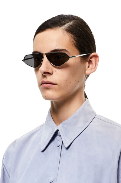 Loewe Leather geometric sunglasses outlook