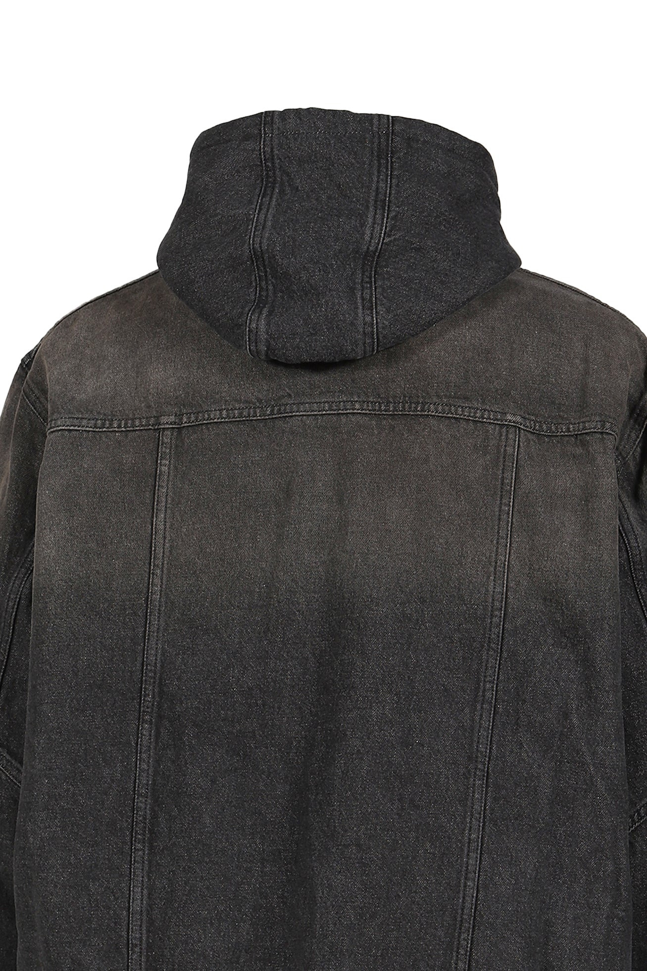 HOODED JACKET / WET BLK - 5