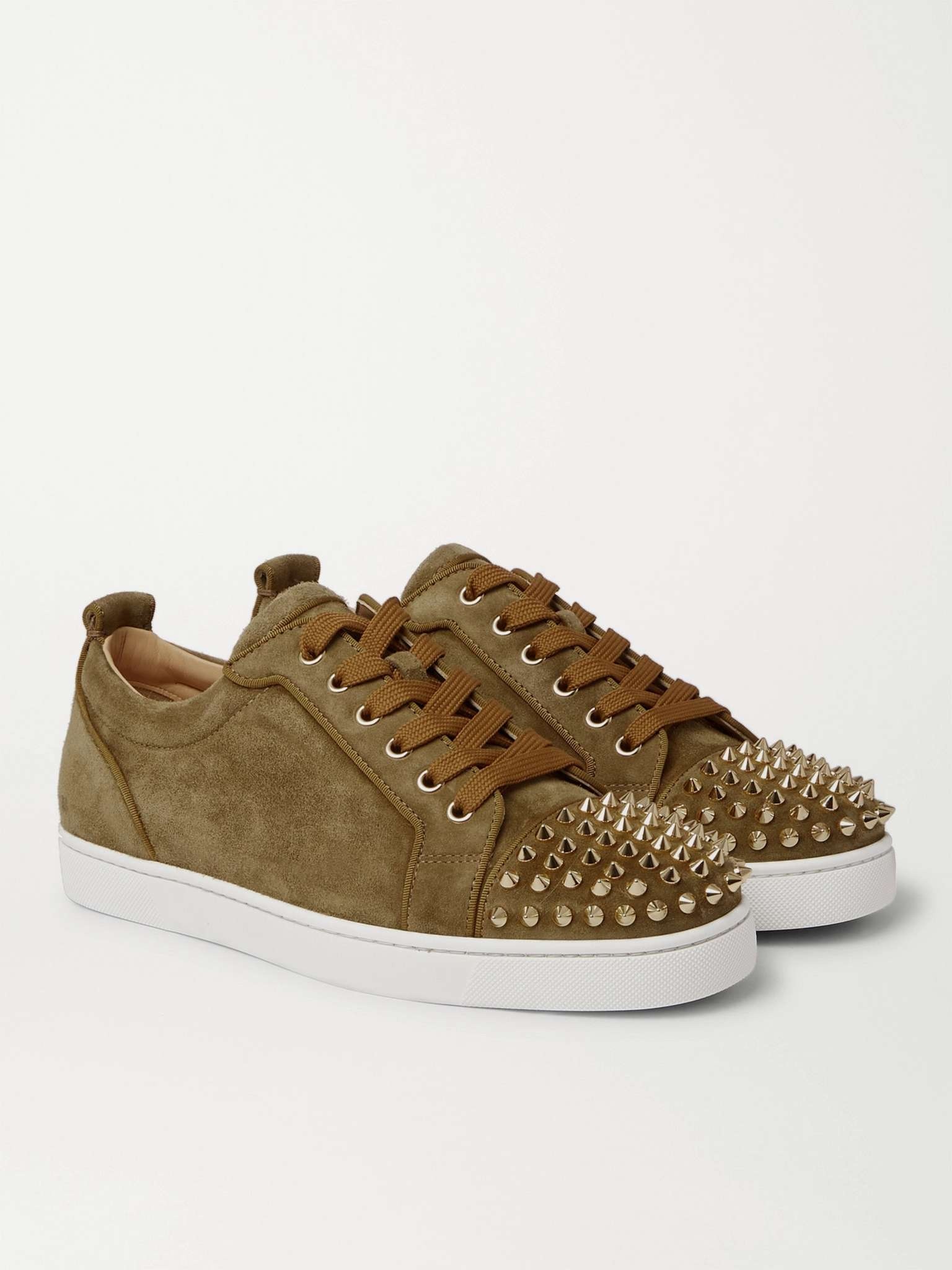 Louis Junior Spikes Cap-Toe Suede Sneakers - 4