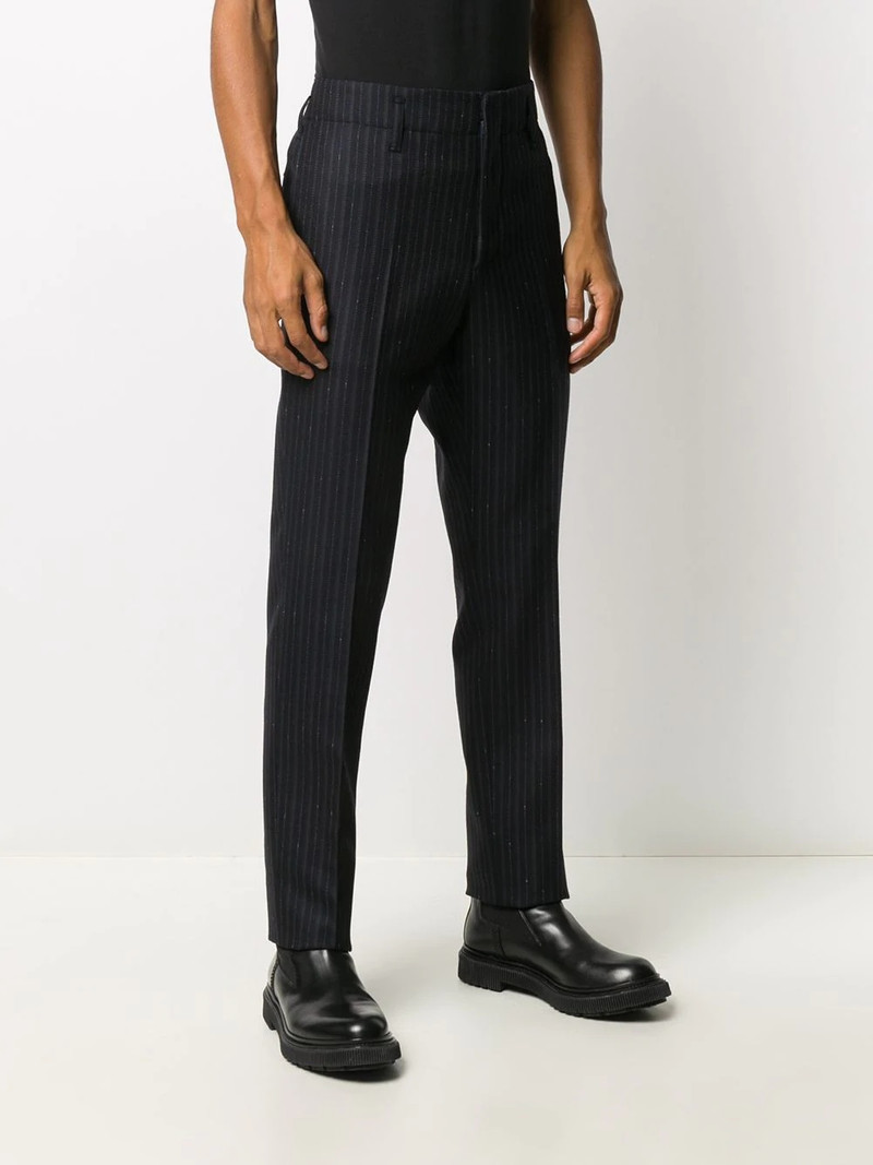 pinstriped straight-leg trousers 3