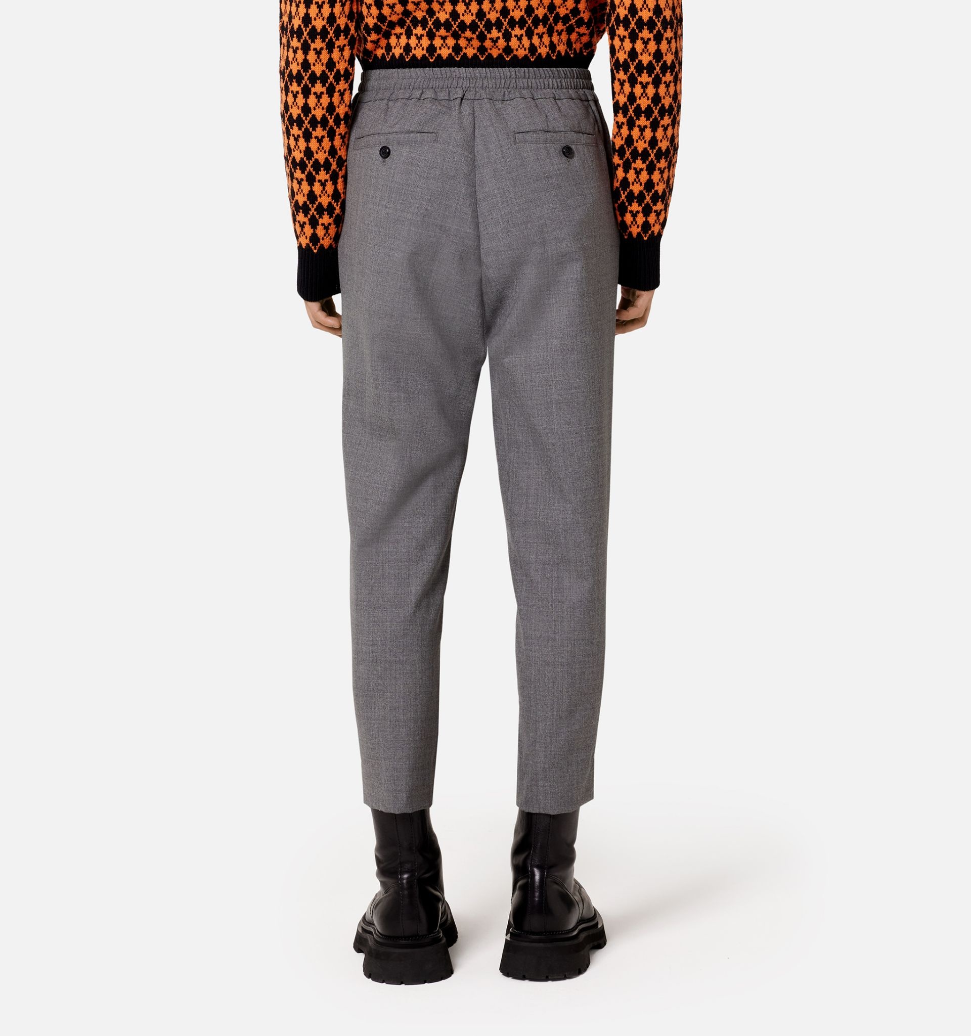 Elasticated Waist Cropped Fit Trousers - 5