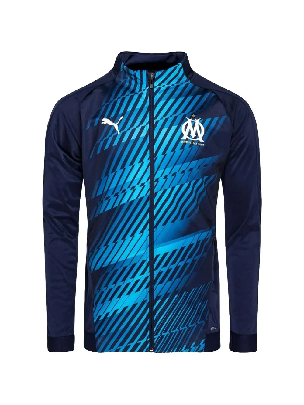 Olympique de Marseille logo-print long-sleeves T-shirt - 1