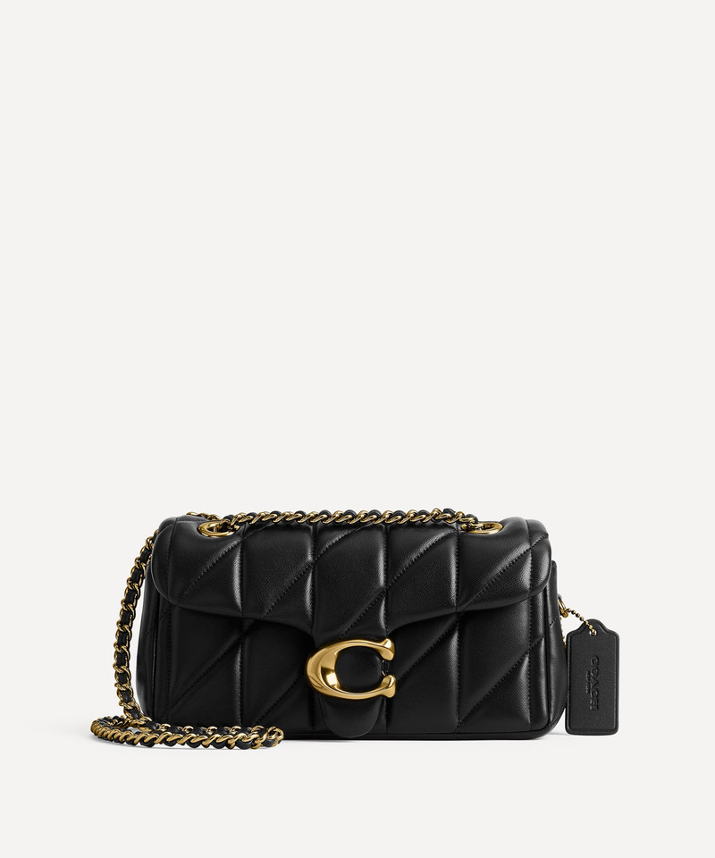 Quilted Tabby Leather Shoulder Bag 20 1