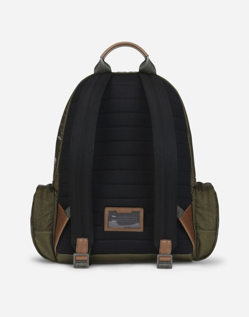 Nero Sicilia dna nylon backpack with branded tag 4