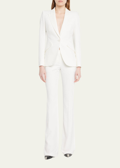 Alexander McQueen Leaf Crepe Classic Suiting Pants outlook