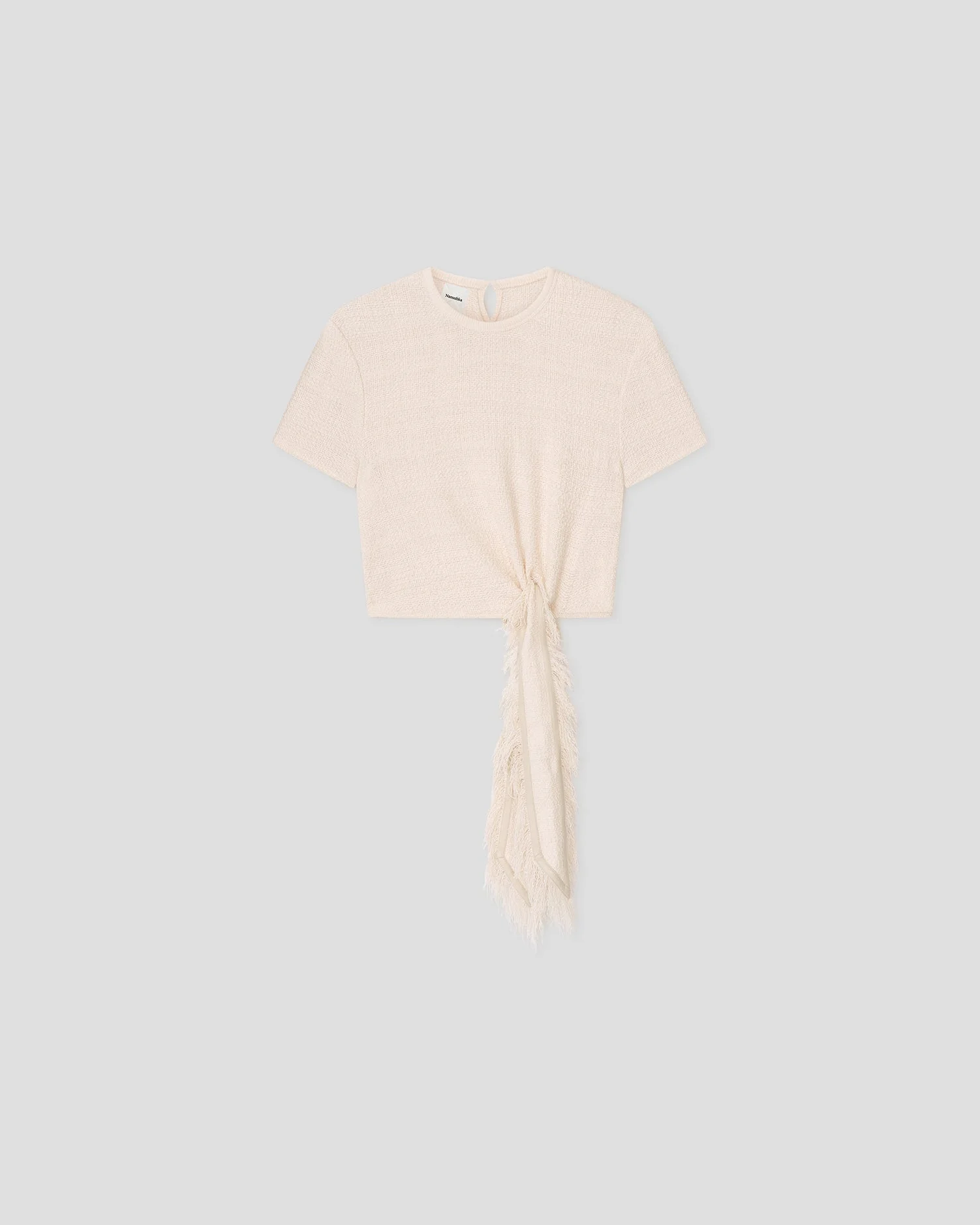 Cotton Linen Tweed Baby Tee - 1