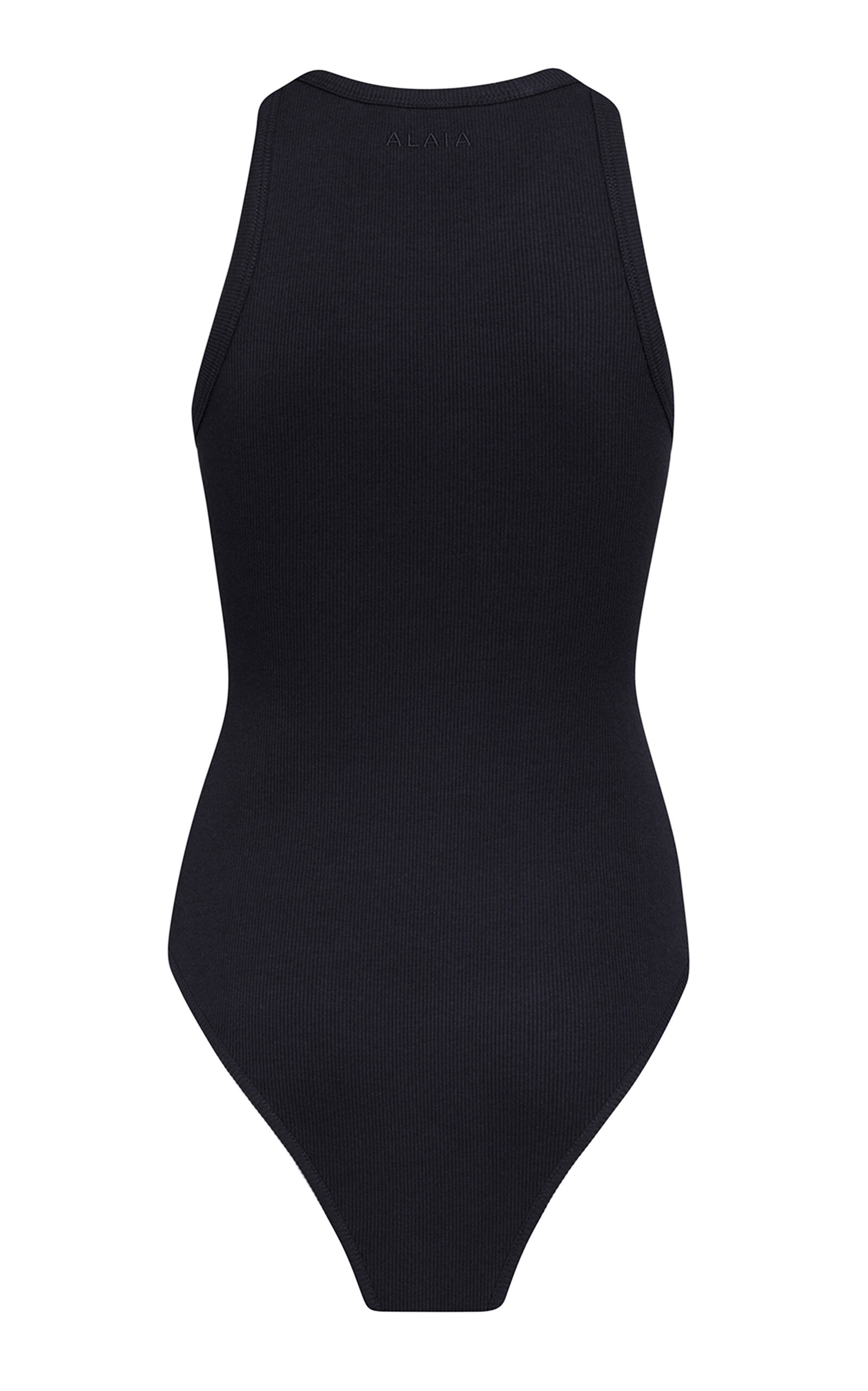 Ribbed Cotton-Blend Bodysuit black - 5