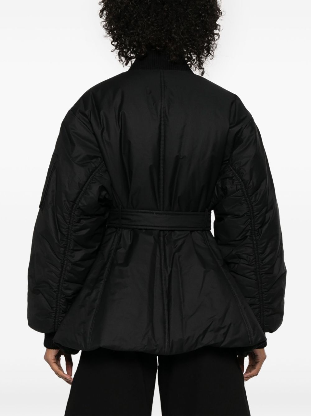 belted bomber jacket - 4