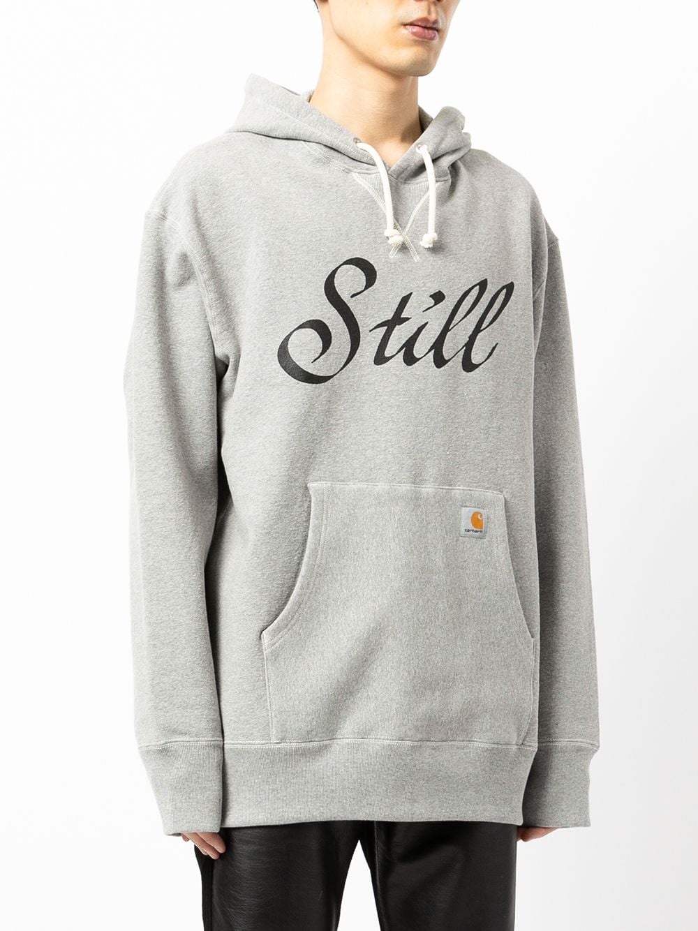 Still-print cotton hoodie - 3