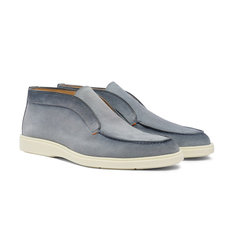 Men's light blue suede desert boot 3