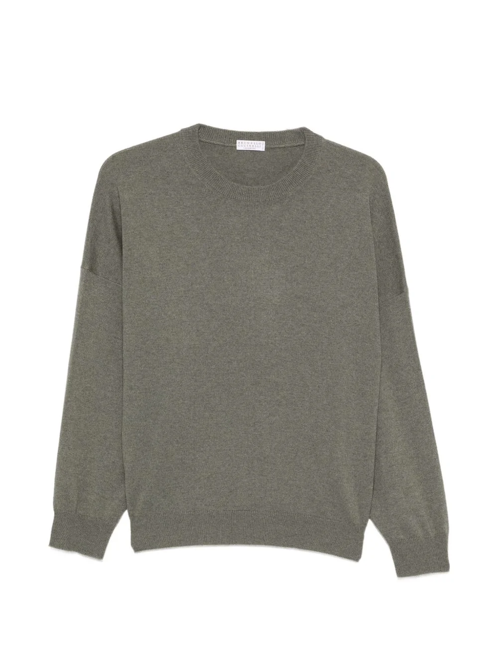 crew-neck drop-shoulder sweater - 1