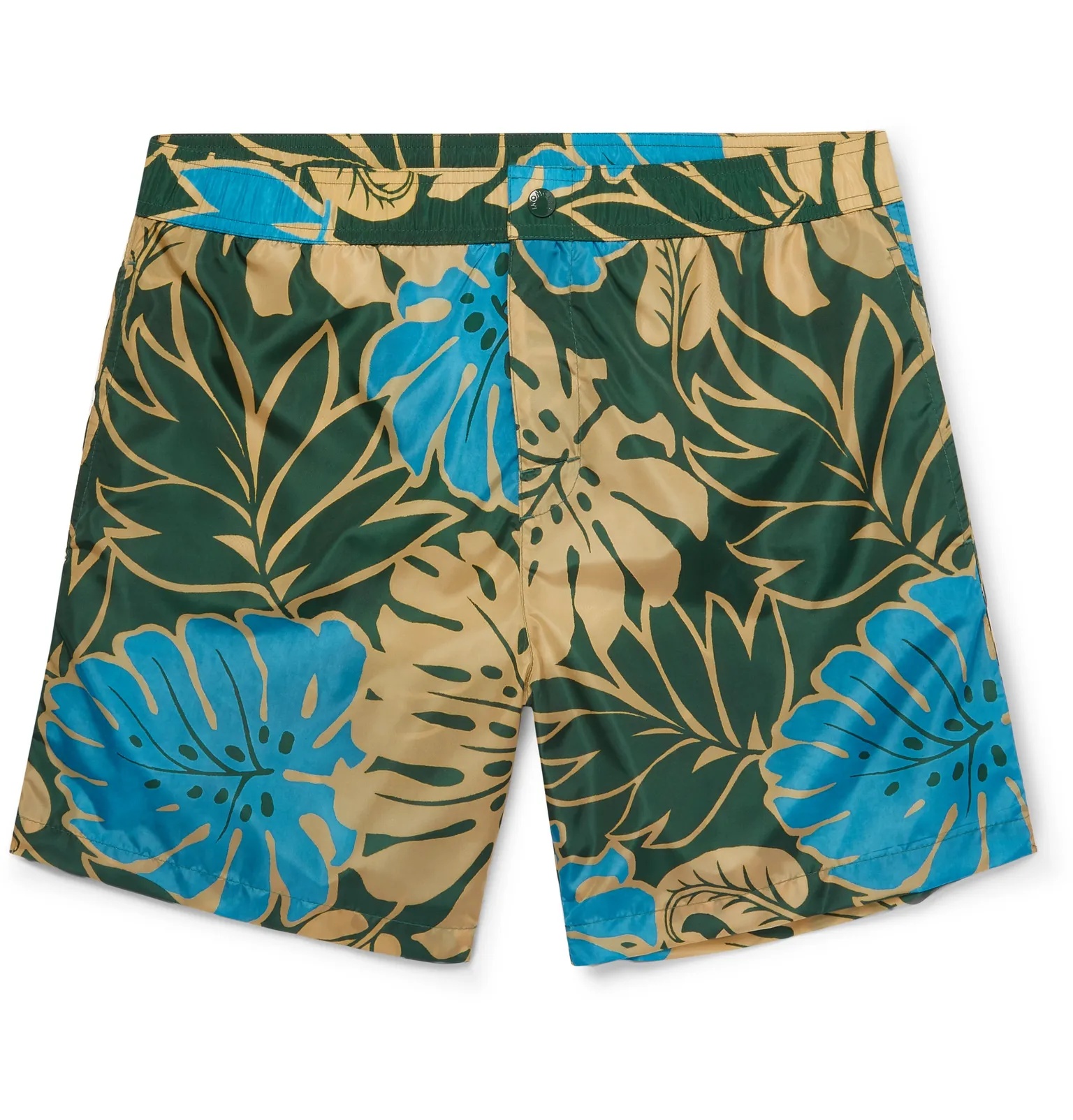 Mid-Length Printed Swim Shorts - 1