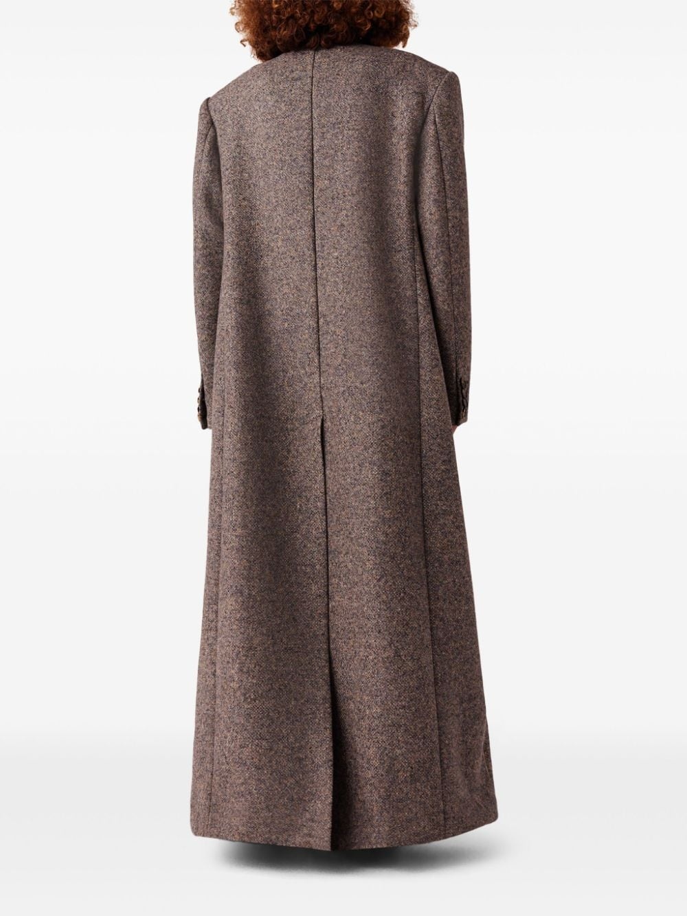 double-breasted long coat - 5