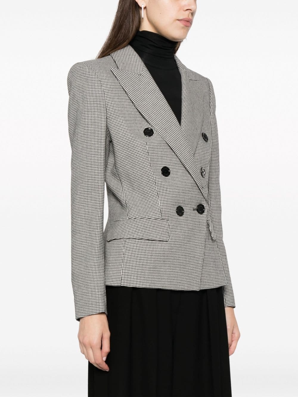 double-breasted wool blazer - 3