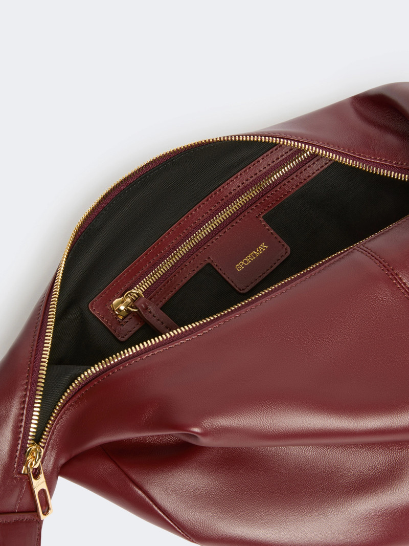 BRUNO Nappa leather hobo bag - BORDEAUX 5
