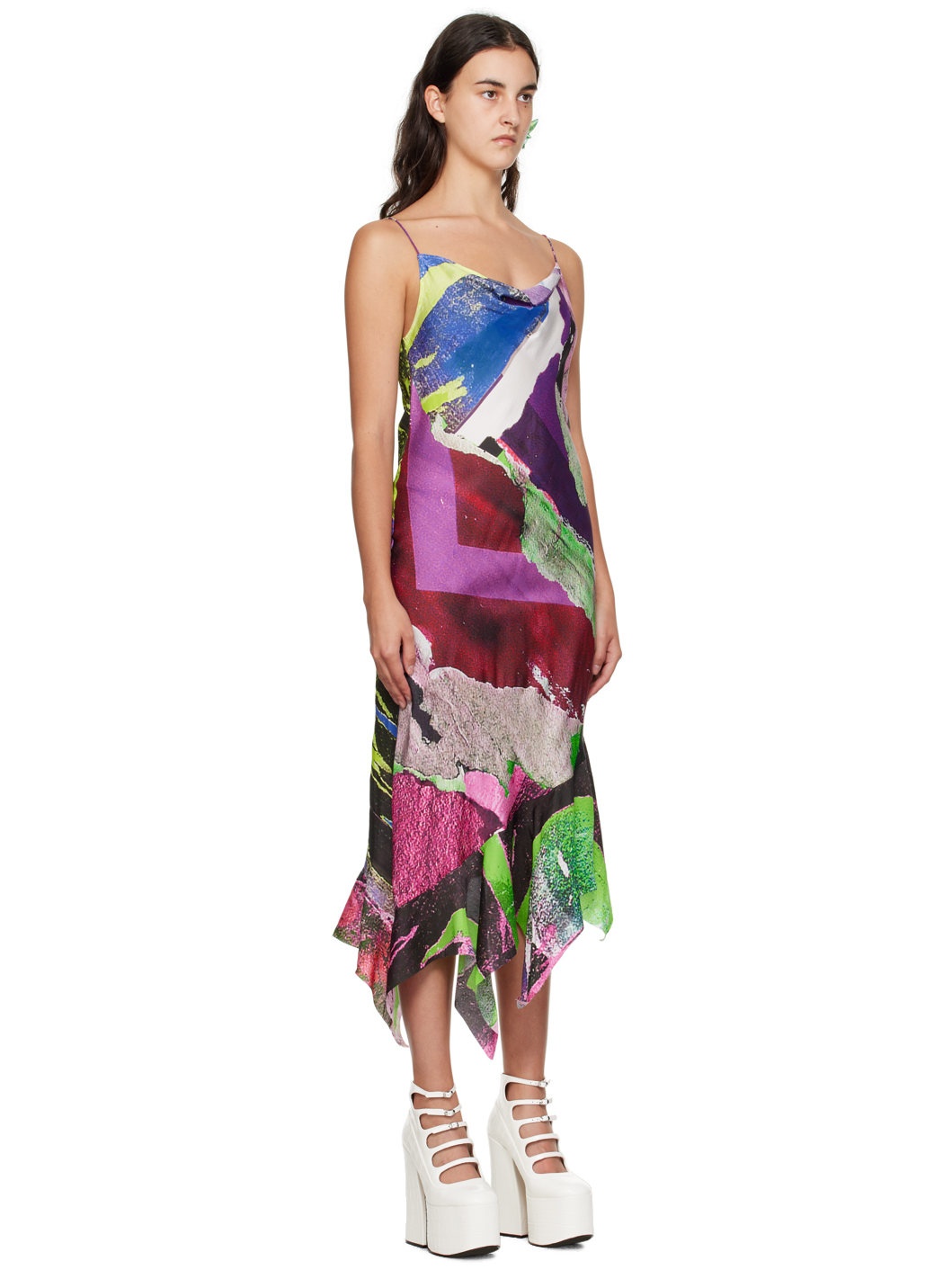 Multicolor Printed Midi Dress - 2
