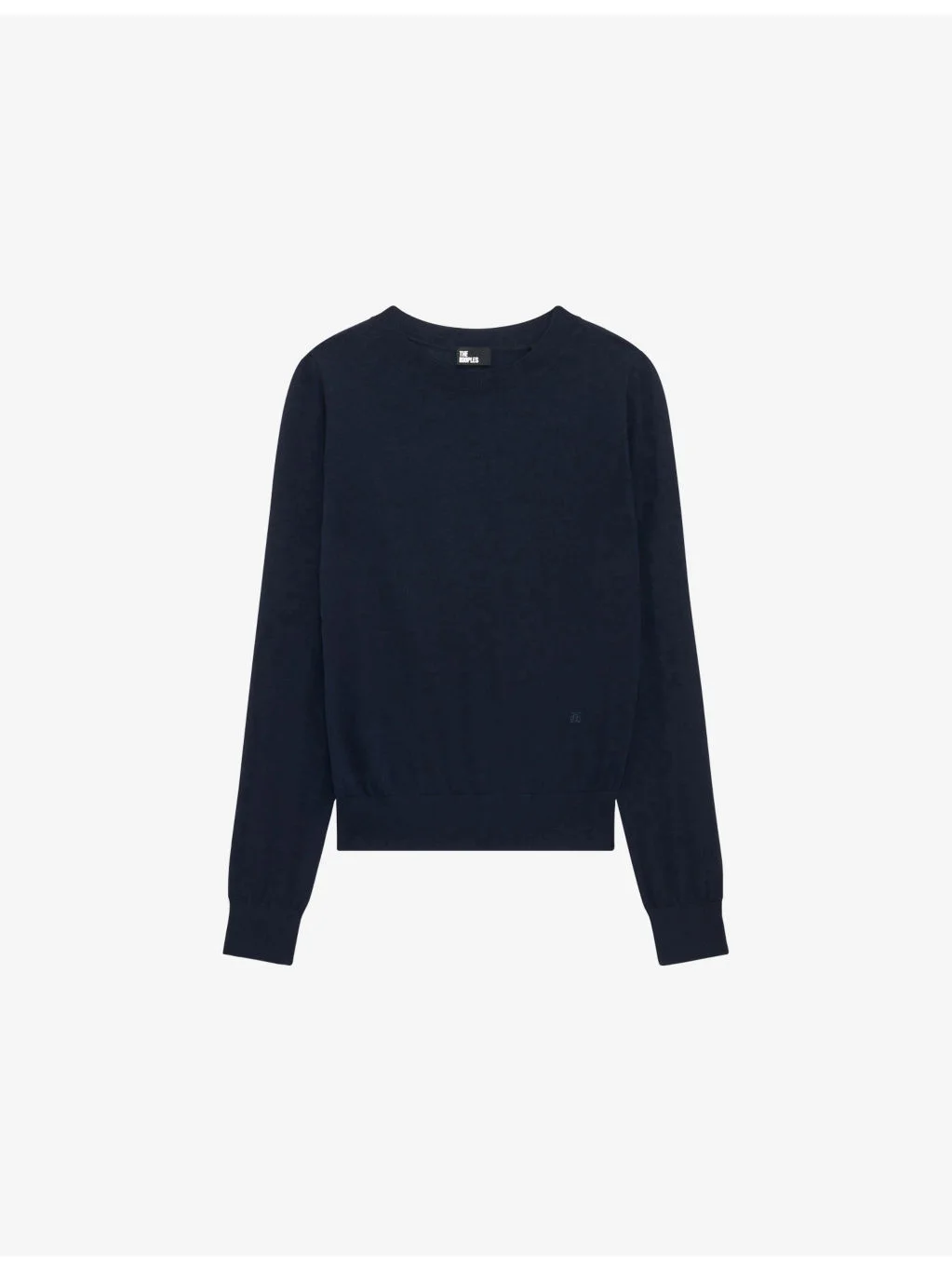 Round-Neck Wool Knitted Jumper - 1