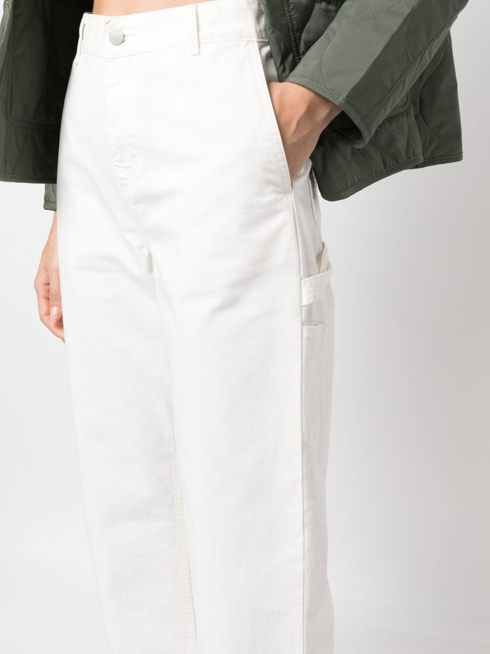 logo-patch straight-leg jeans - 5