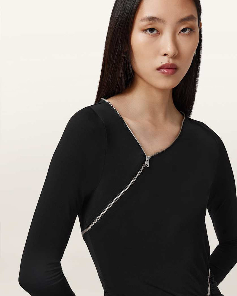 ELSIE ZIPPER MAXI DRESS 4