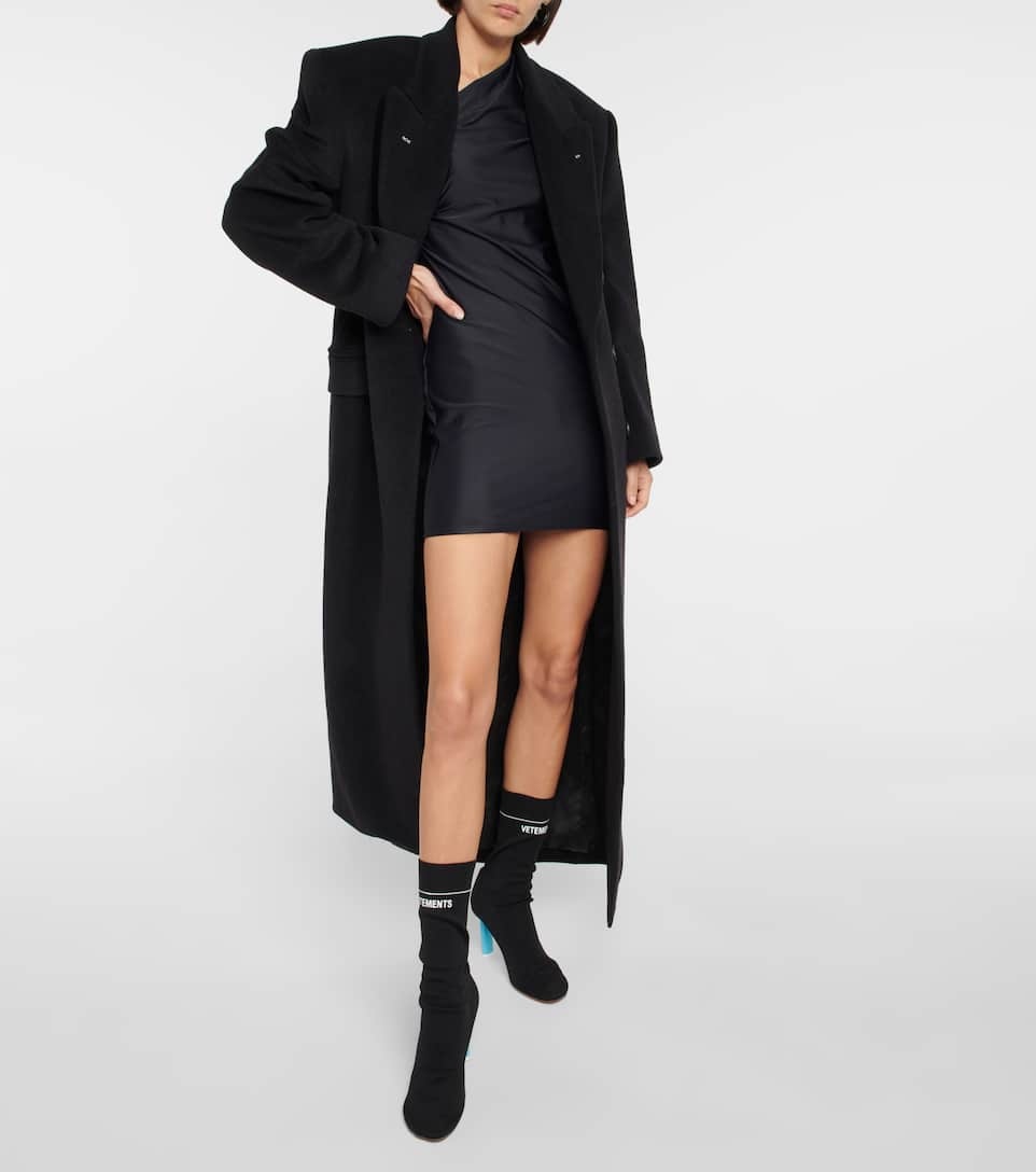 Logo knit ankle boots - 2