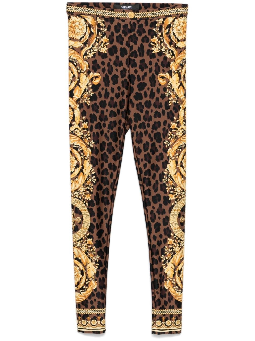 Barocco-print leggings - 1