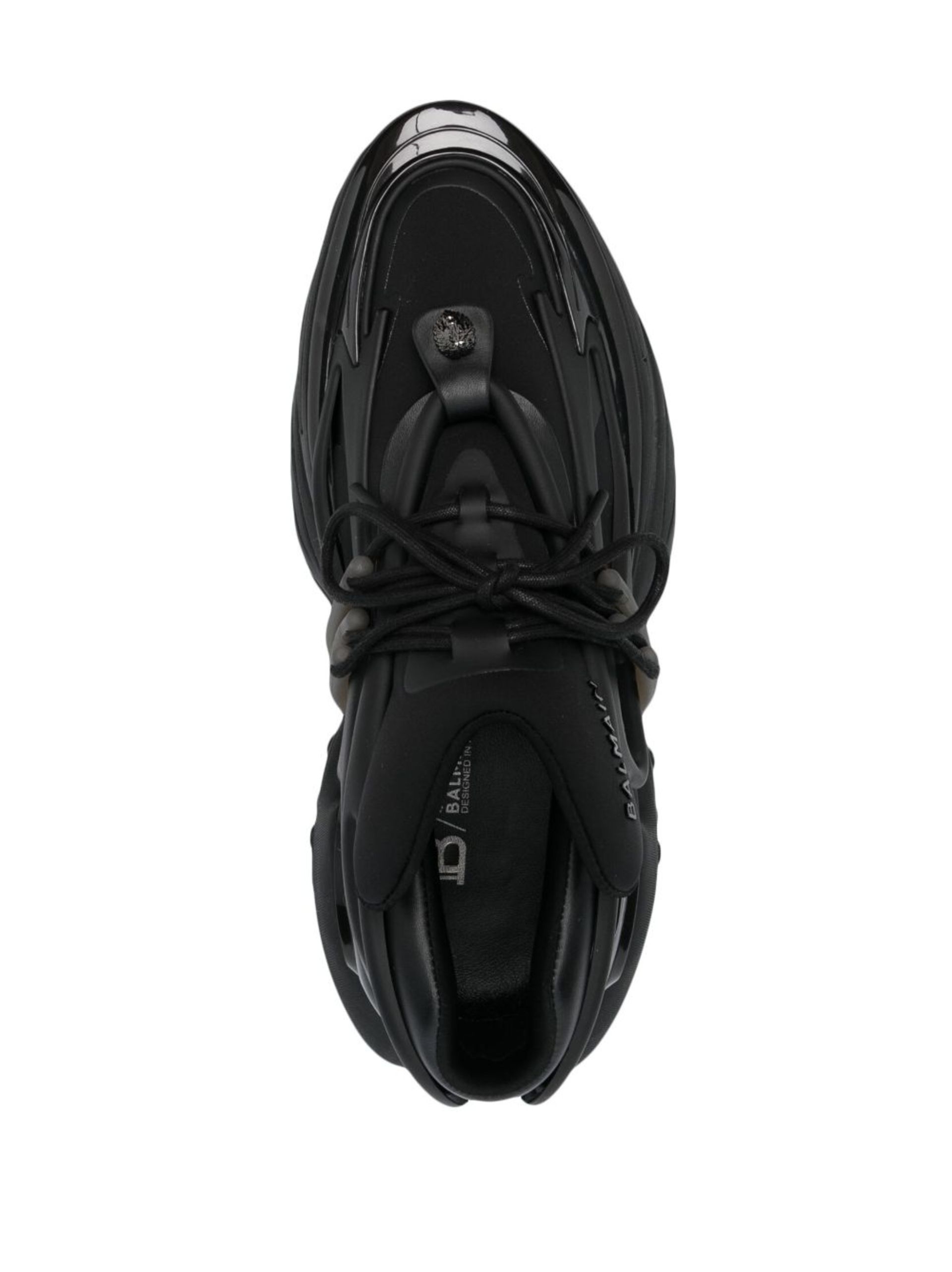Black Unicorn Leather Sneakers - 4