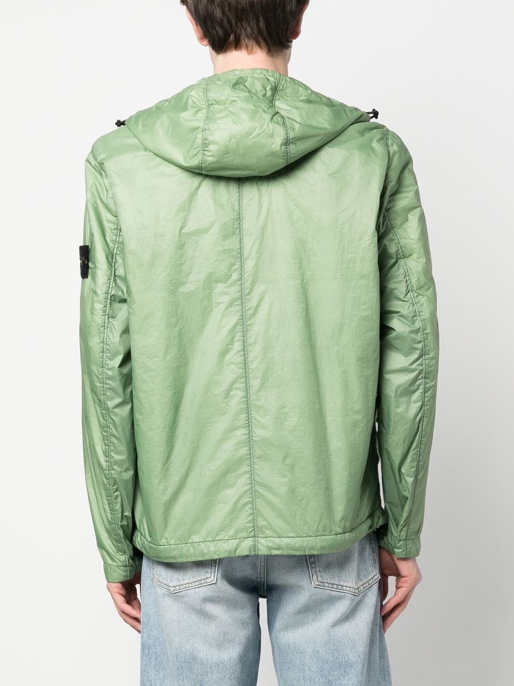 logo-patch hooded jacket - 4