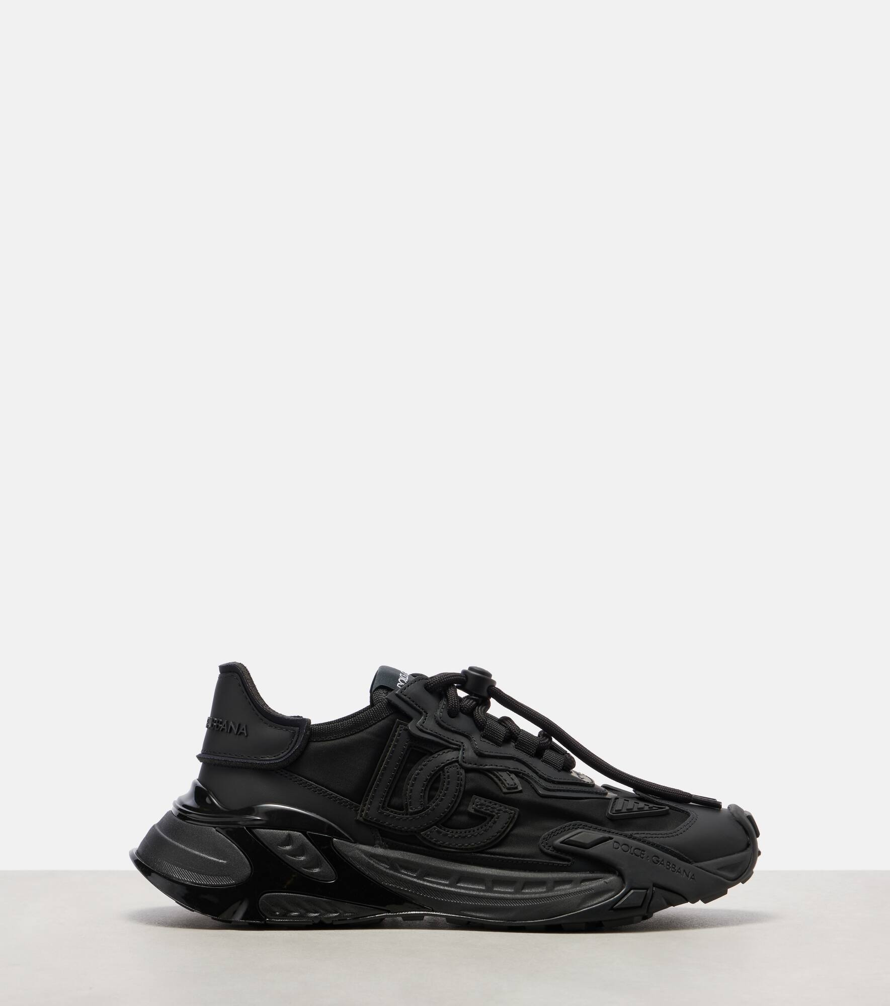 Fast leather-trimmed sneakers - 4
