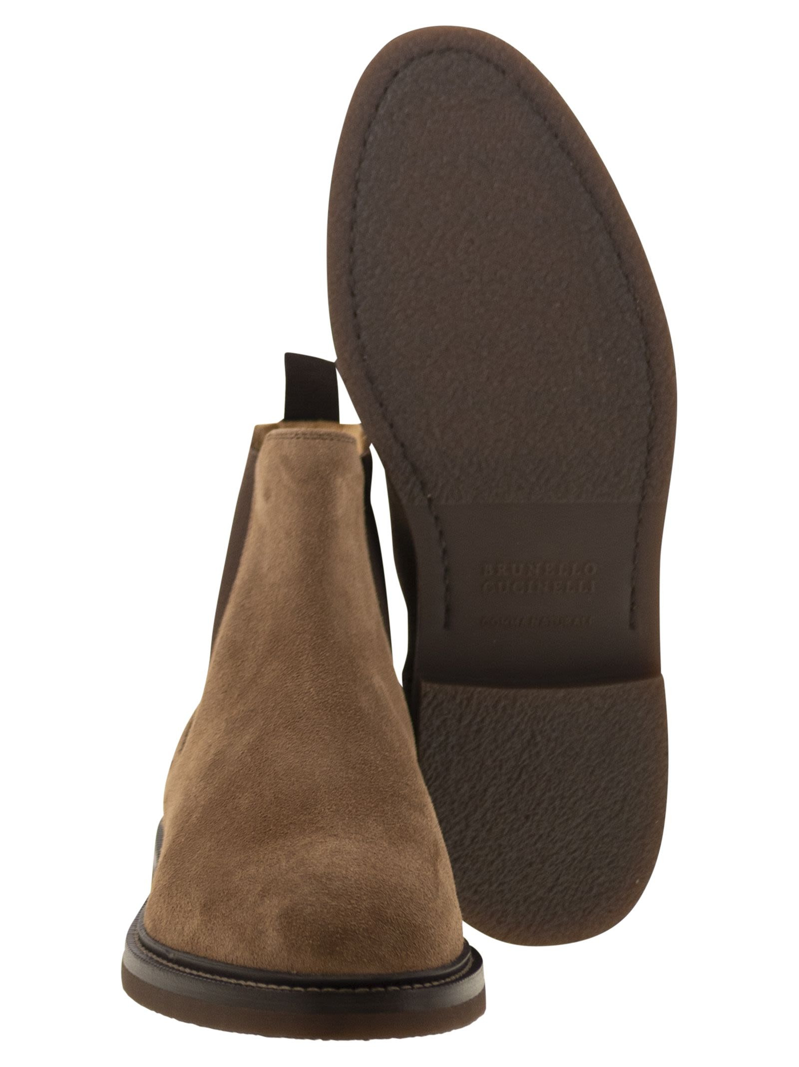Brunello Cucinelli Men Chelsea Boot In Suede - 5