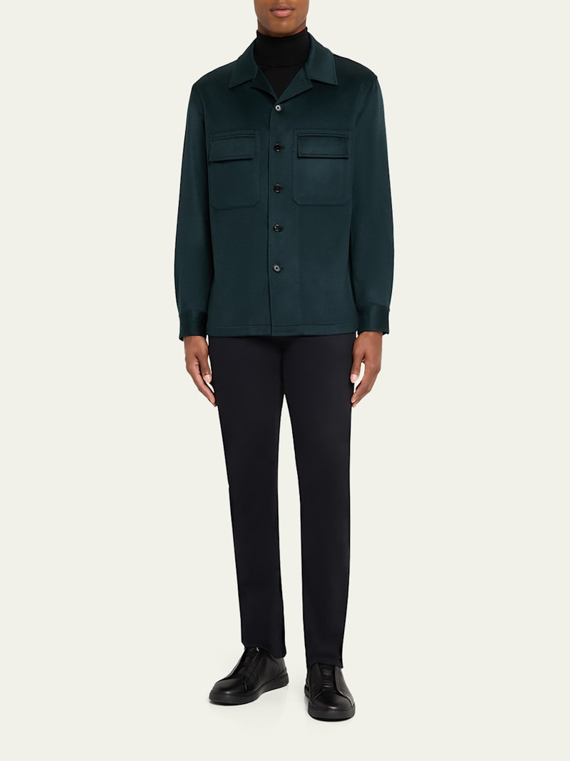 ZEGNA Men's Oasi Cashmere Overshirt outlook