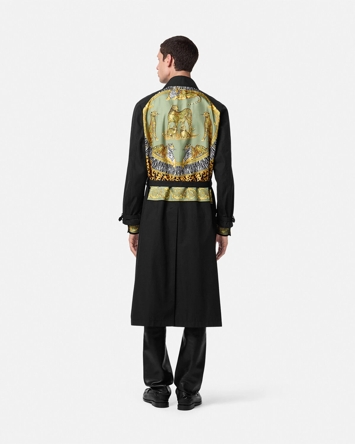 Wild Cats Gabardine Trench Coat - 5