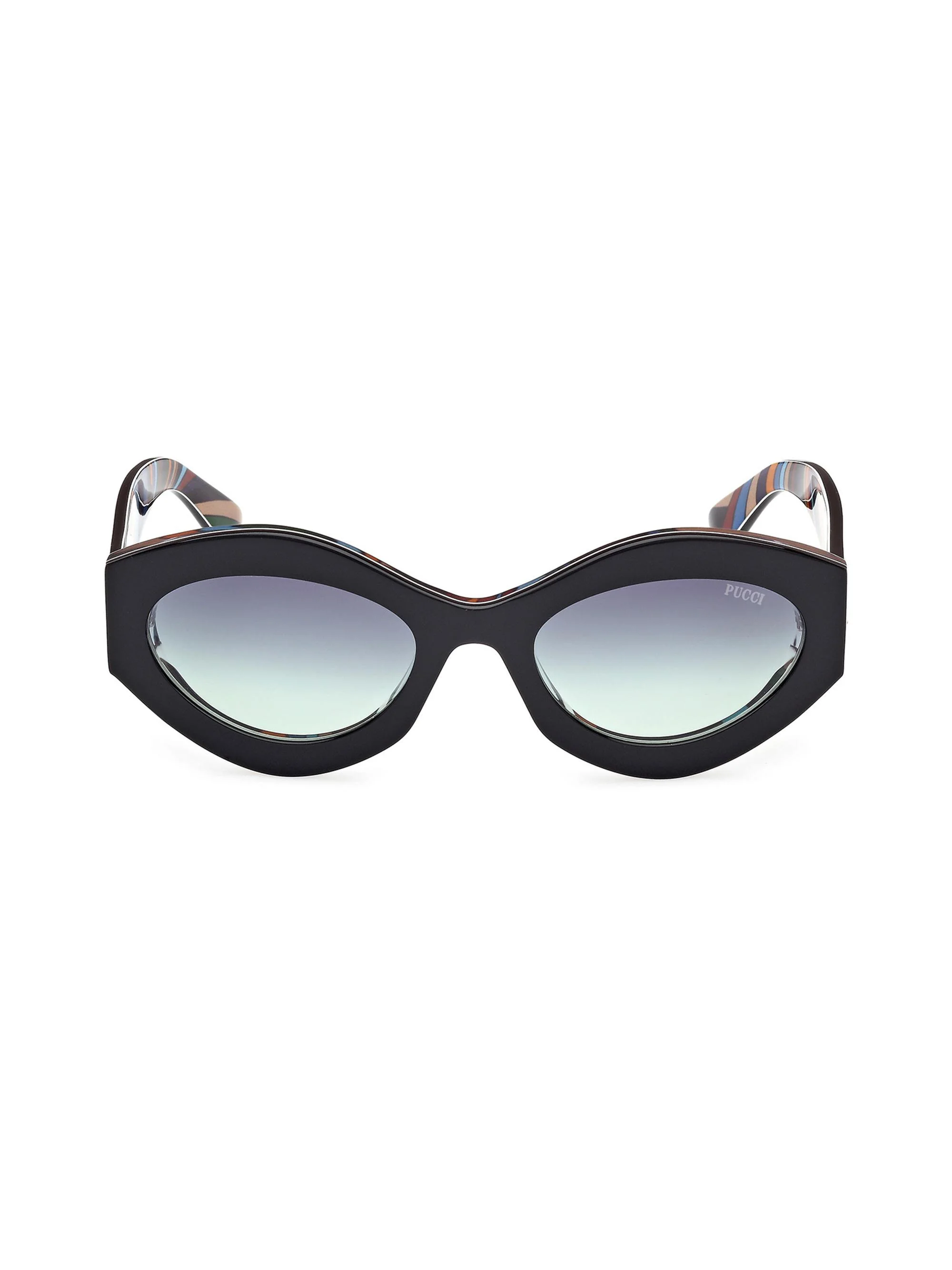 Women's Gradient 54MM Oval Sunglasses - Blue Black - 1