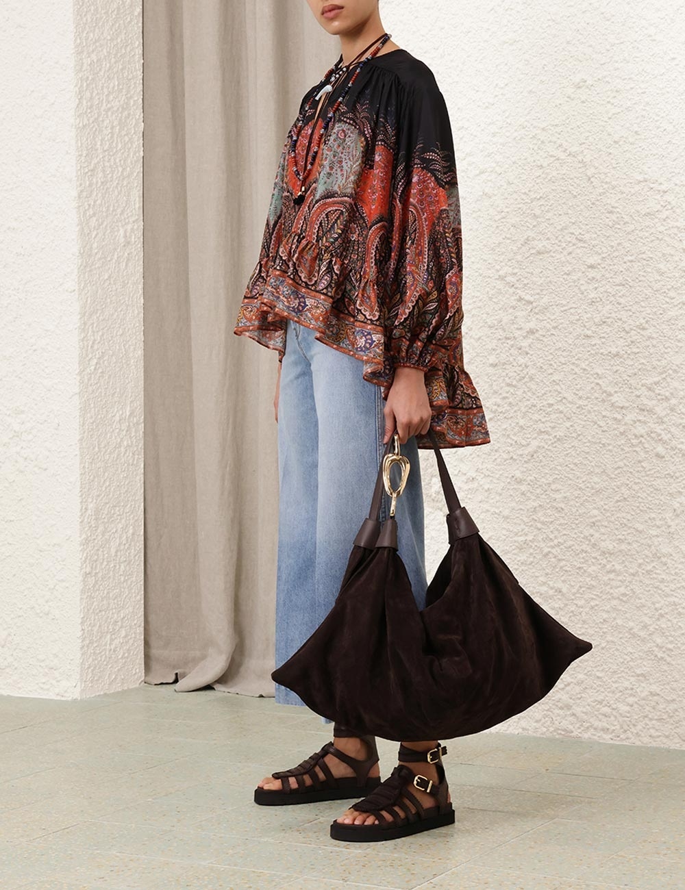 RHIANNON RUFFLE BILLOW BLOUSE - 8