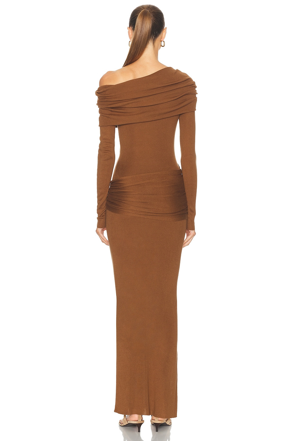 Off Shoulder Maxi Dress - 4