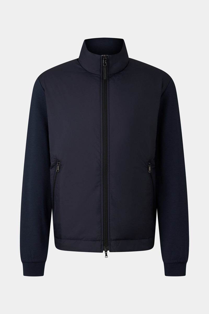 Rover hybrid jersey jacket in Navy blue 1