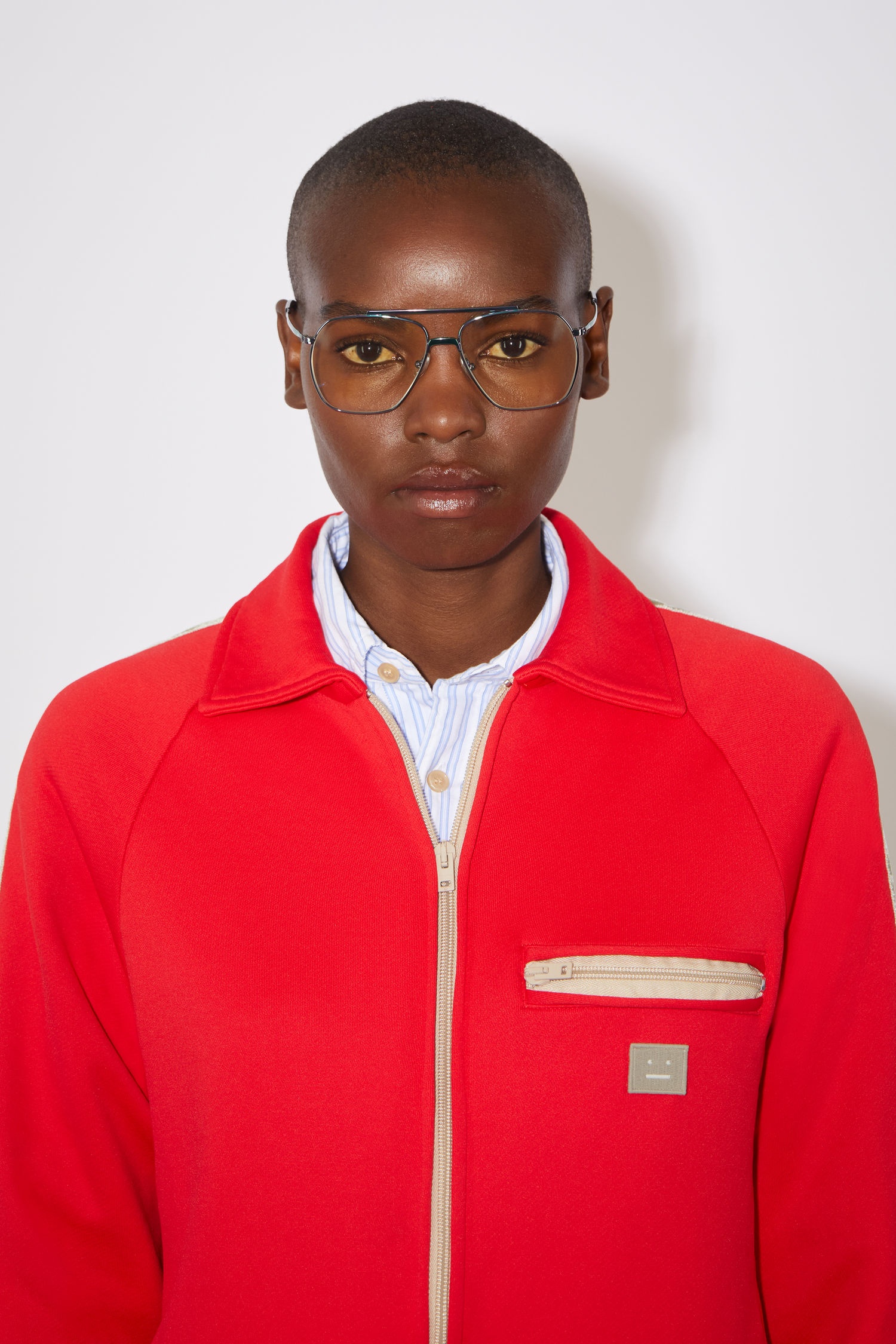 Zipper sweatshirt - Sharp red - 5