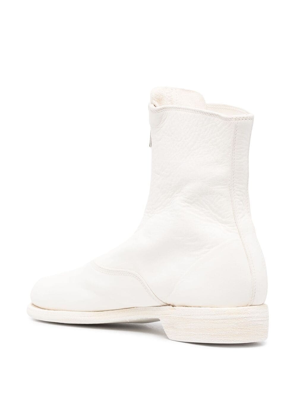 front-zipped fitted boots - 5
