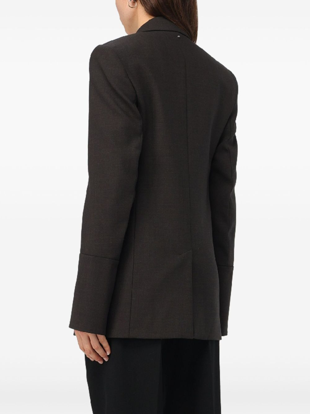 buttoned single-breasted blazer - 4