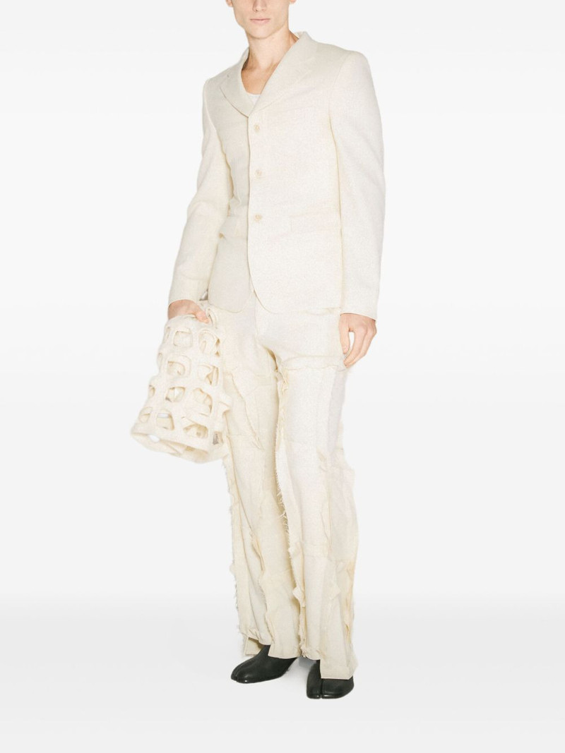 Comme des Garçons Homme Plus button-fastening notched-lapel blazer outlook