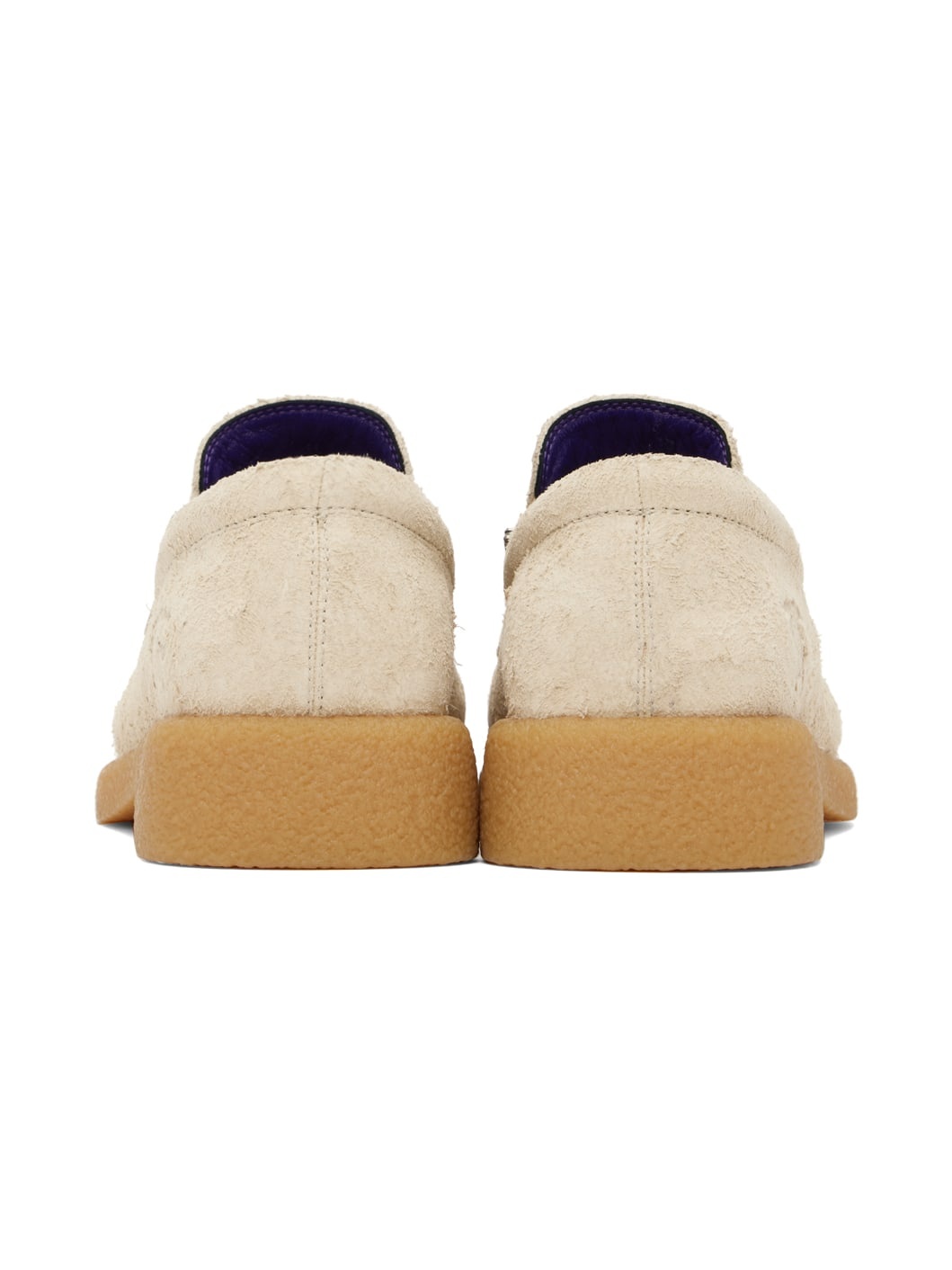Burberry Chance Suede Loafers in Beige 43 Burberry Beige Suede Chance Loafers | REVERSIBLE main image 2