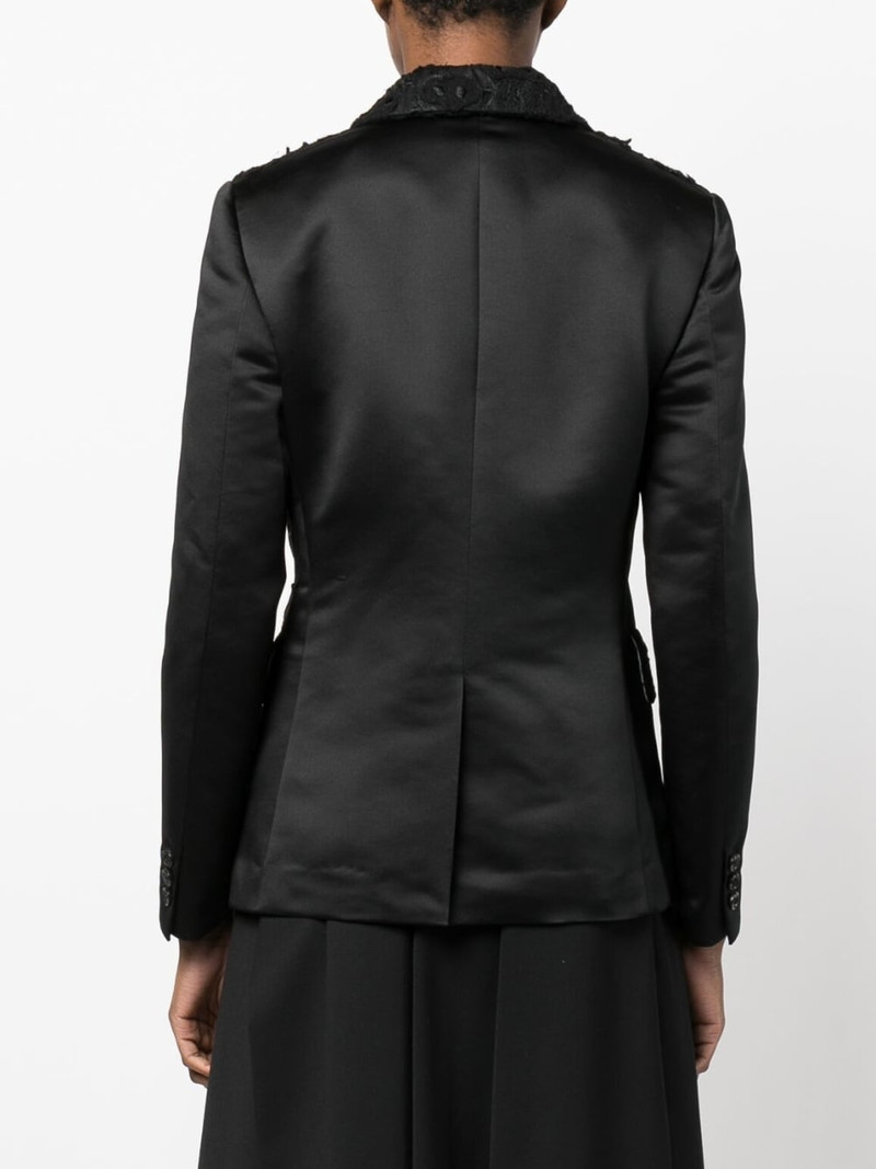 embroidered single-breasted blazer 4