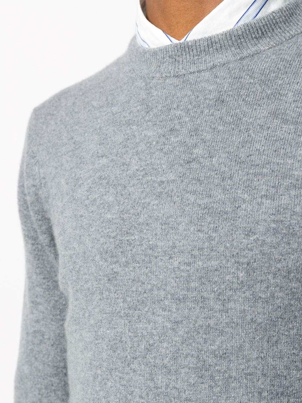 long-sleeve fitted jumper - 5