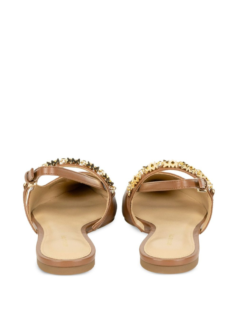 pointed-toe chain-detail ballet flats 3