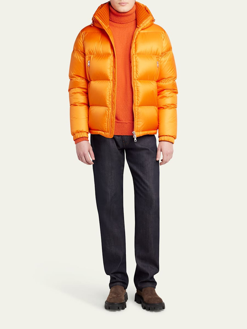 Moncler Men's Logo-Sleeve Turtleneck Sweater outlook