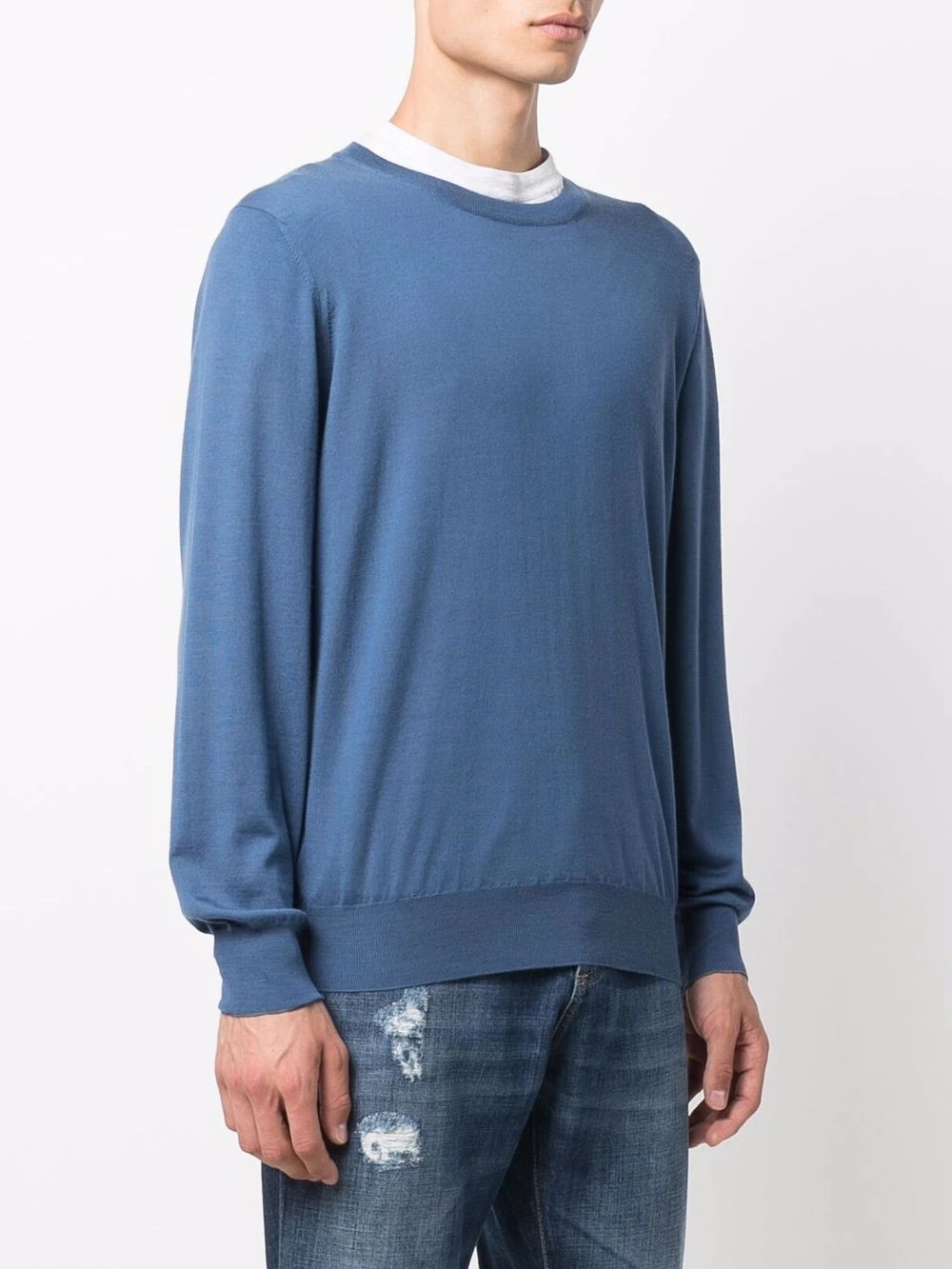 long-sleeve knitted jumper - 3