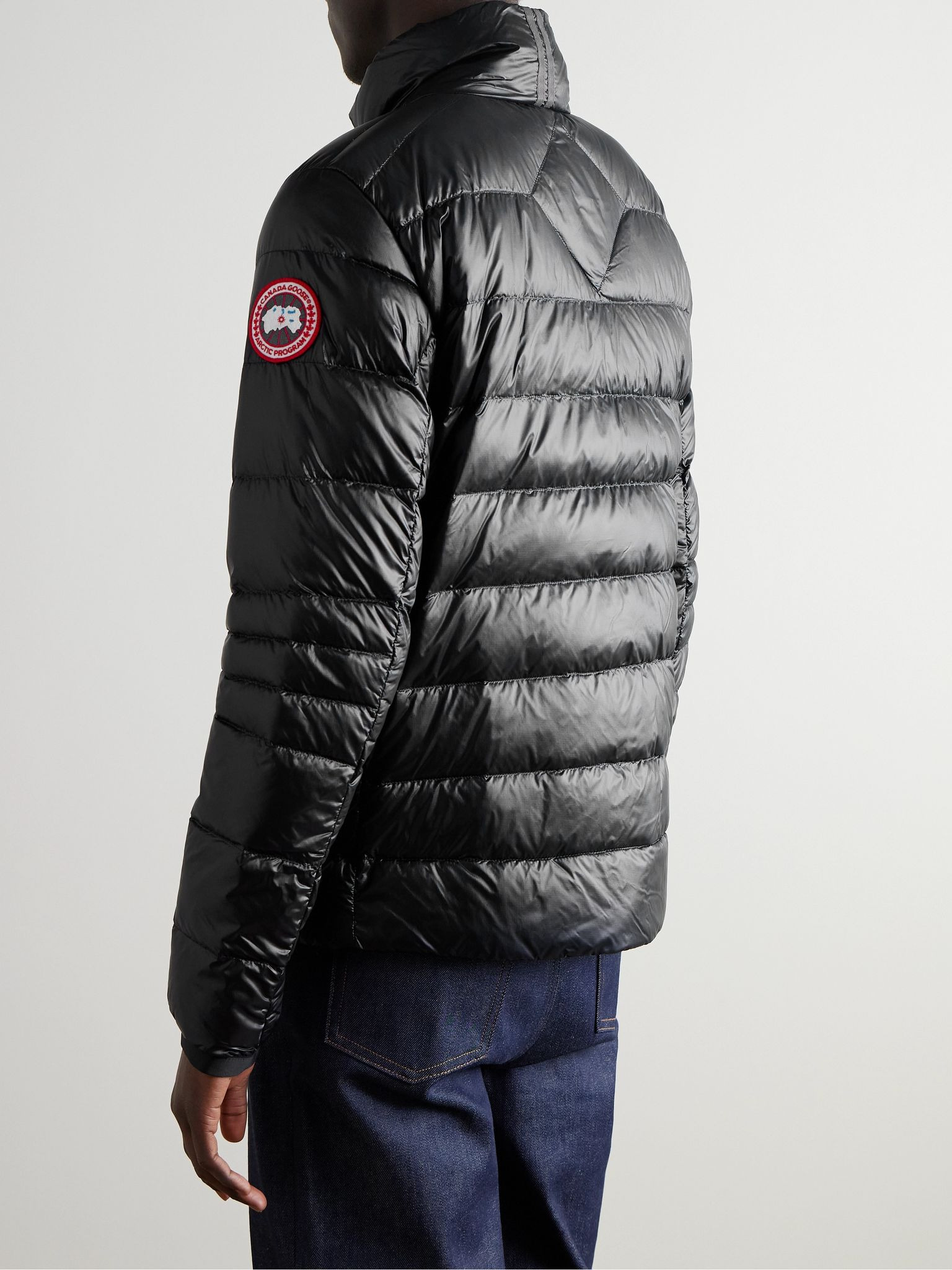 Crofton Slim-Fit Quilted Recycled Nylon-Ripstop Down Jacket Black - 3