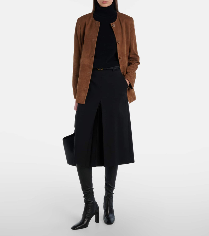NOUR HAMMOUR Maud suede jacket outlook