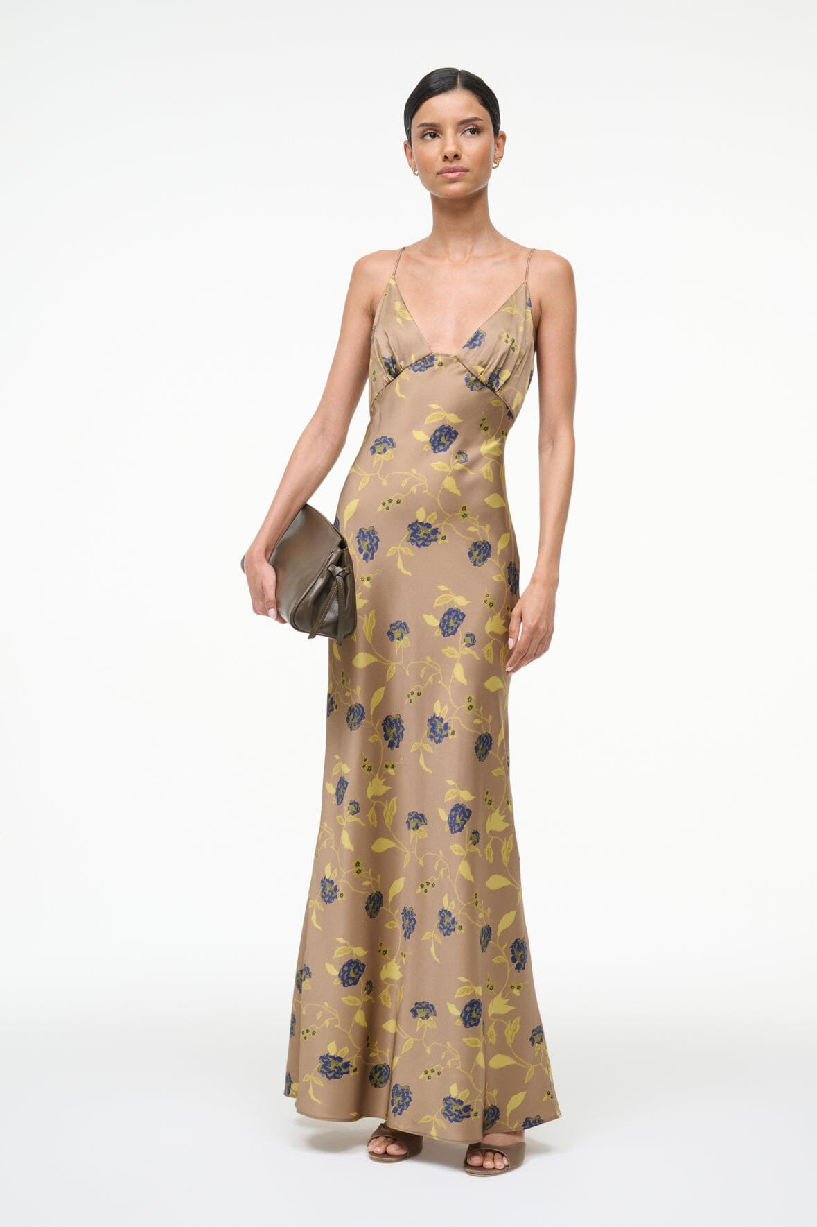 STAUD HANK SILK DRESS VINTAGE FLORAL - 7